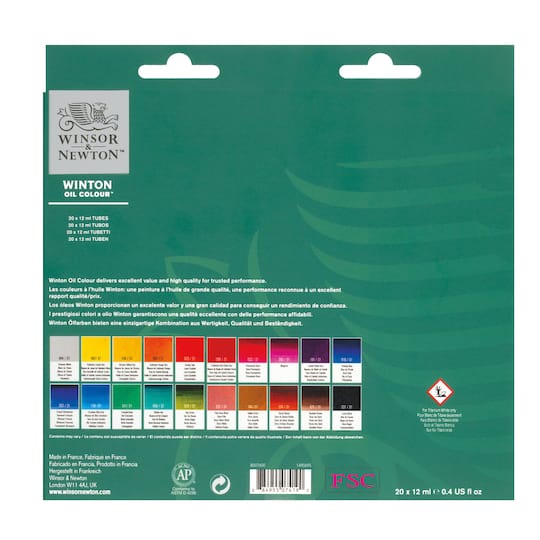 6 Packs: 20 ct. (120 total) Winsor & Newton™ Winton Oil Colour™ Set